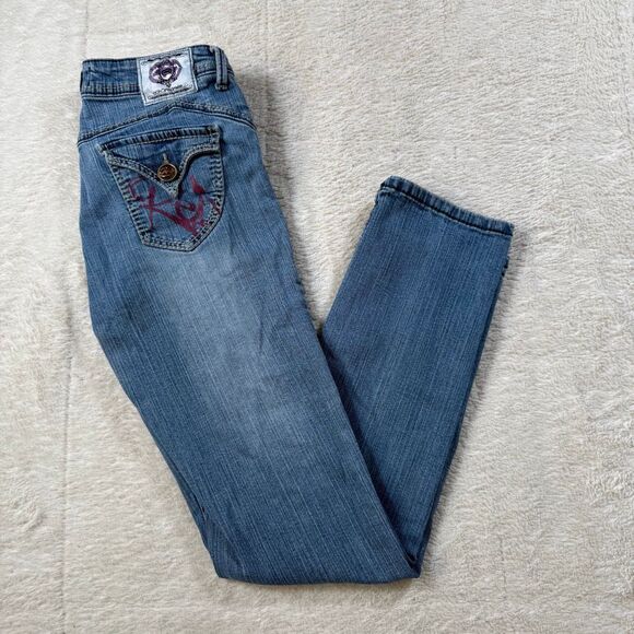 Vintage Y2K Ecko Red Straight Leg Spell Out Women’s Jeans - Picture 1 of 9